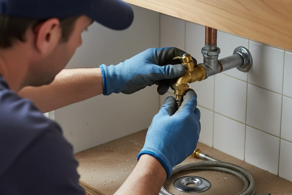 Shutoff valve and fitting work during Repiping in Fort Atkinson